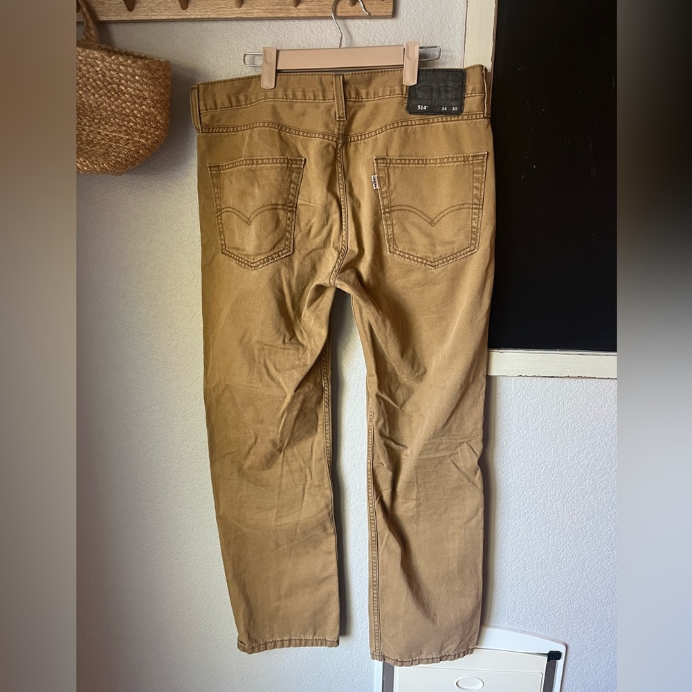 Levi’s 514™ Straight Fit Men's Pants - British Khaki - Picture 2 of 4